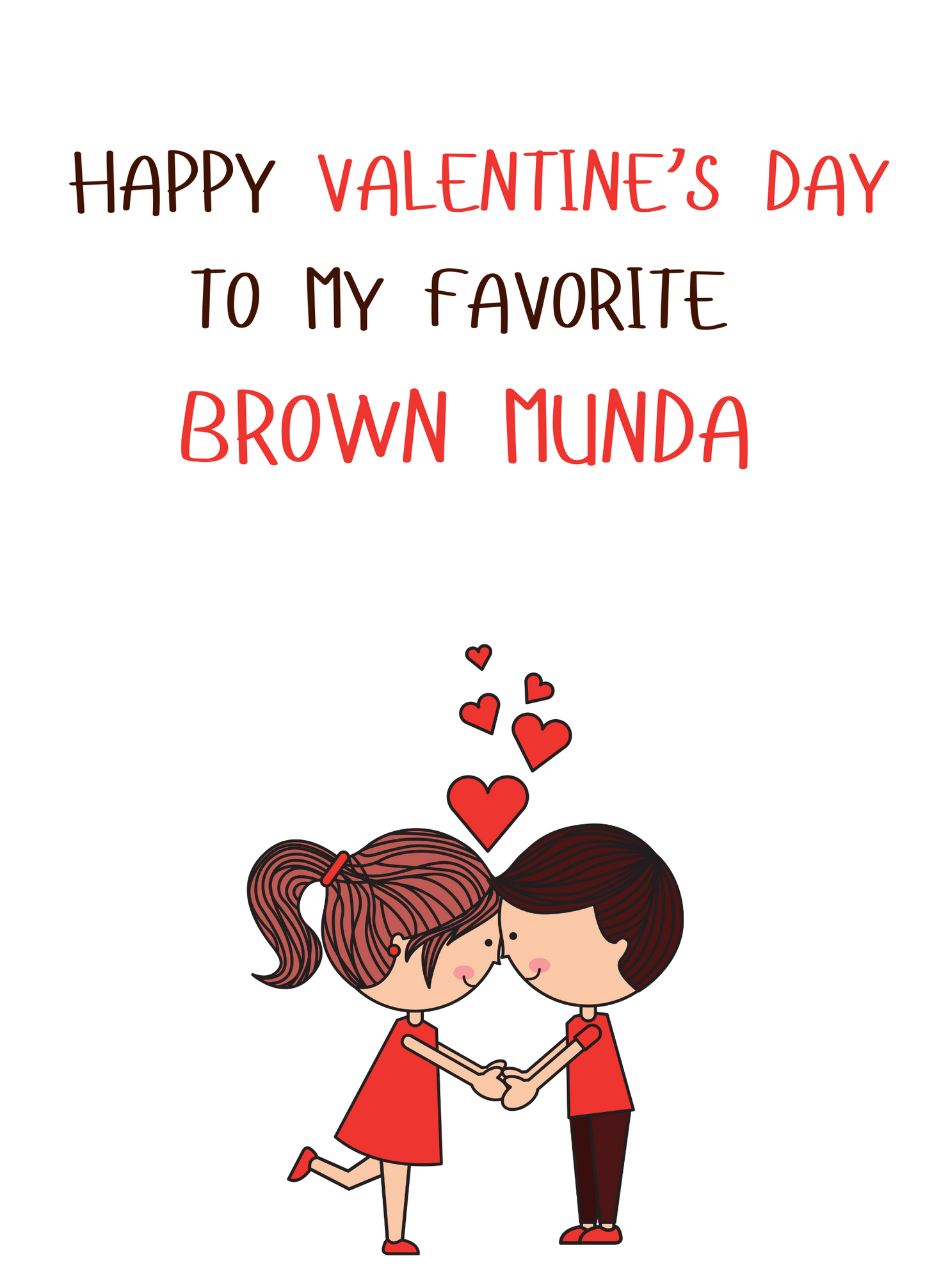 Brown Munda Card